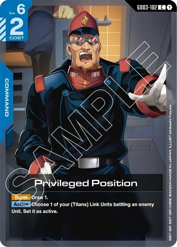 [GD03-102] Privileged Position (Steel Requiem)