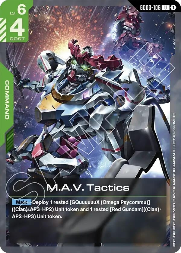 [GD03-106] M.A.V. Tactics (Steel Requiem)