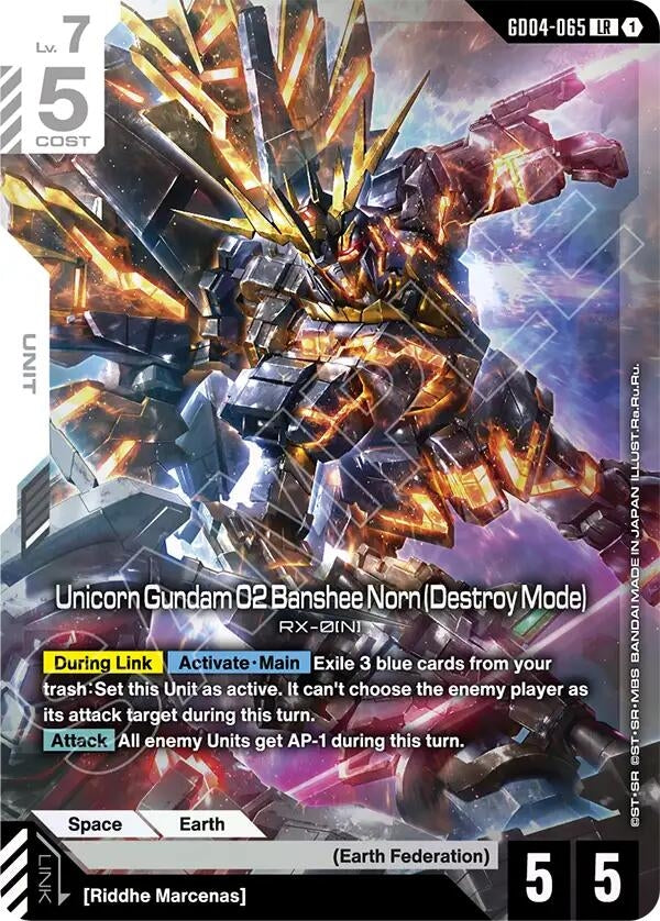 [GD04-065] Unicorn Gundam 02 Banshee Norn (Destroy Mode) (Phantom Aria)