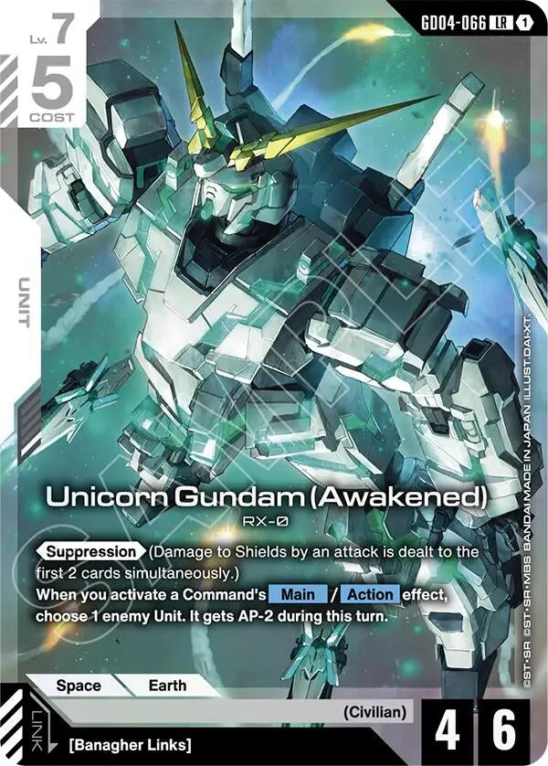 [GD04-066] Unicorn Gundam (Awakened) (Phantom Aria)