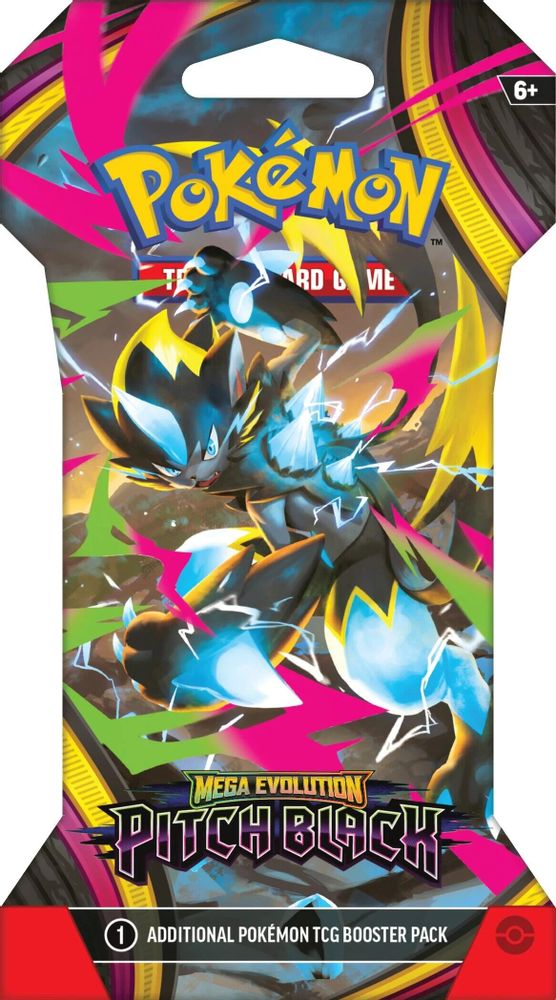 Pokemon TCG - ME05 Mega Evolution Pitch Black Sleeved Booster Pack