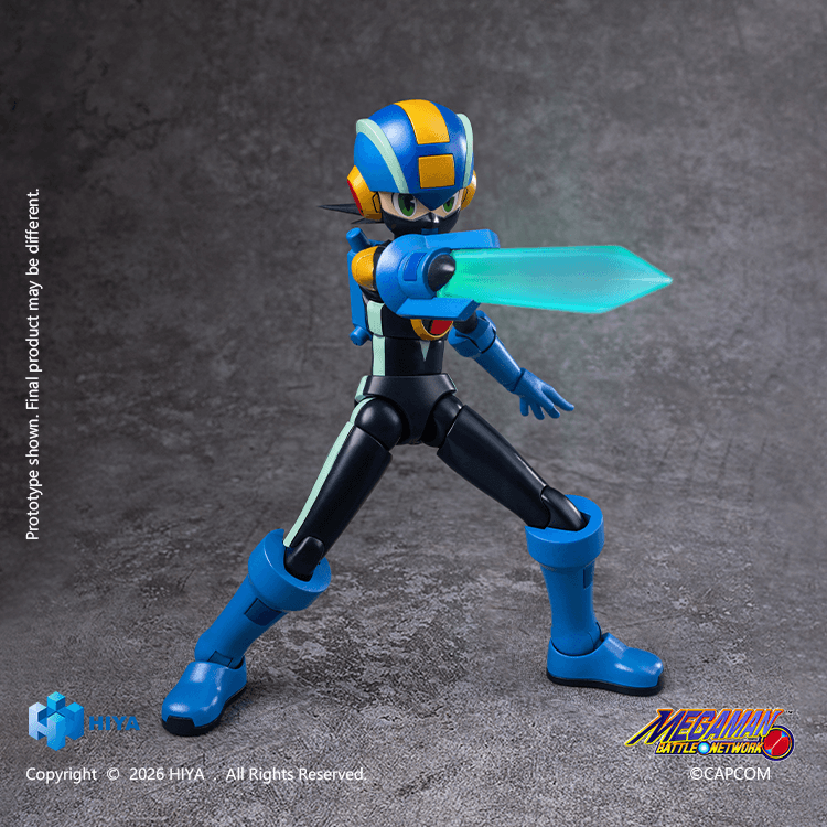 [Preorder][ETA Q1 2027] HIYA Exquisite Basic Series None Scale 4.9 Inch Mega Man Battle Network Series MegaMan.EXE Action Figure