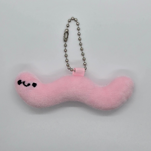 Silly Worm Plush Keychain