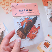 Ghibli Calcifer Fan Art Air Freshener (Sweet Orange)