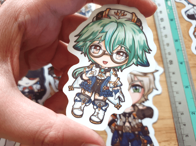 Genshin Impact Stickers Set of 9