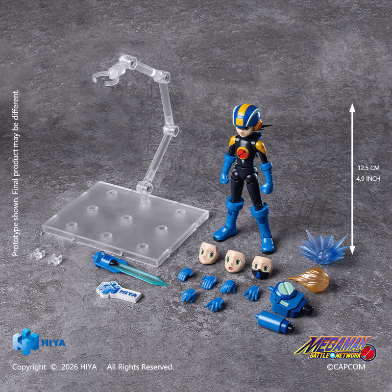 [Preorder][ETA Q1 2027] HIYA Exquisite Basic Series None Scale 4.9 Inch Mega Man Battle Network Series MegaMan.EXE Action Figure