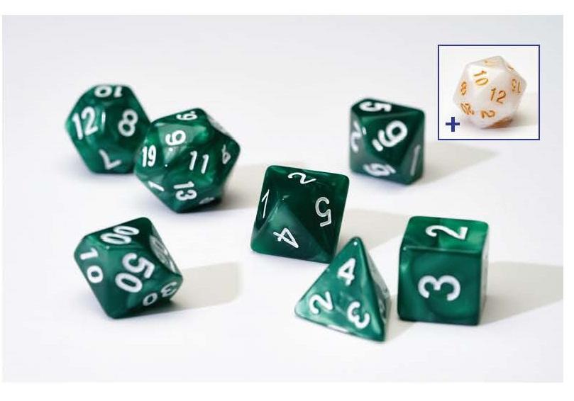 Sirius Dice Set - Pearl Green Acrylic