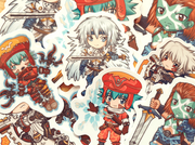 .hack//G.U. Stickers Set of 5