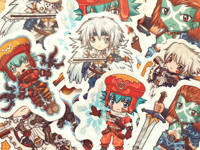 .hack//G.U. Stickers Set of 5
