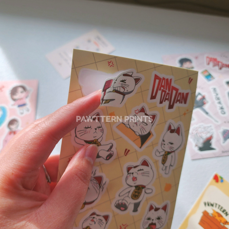 Dandadan Turbo Granny Fan Art Vinyl Sticker Sheet
