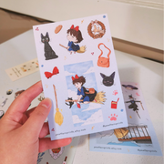 Ghibli Kiki's Delivery Service Fan Art Vinyl Sticker Sheet