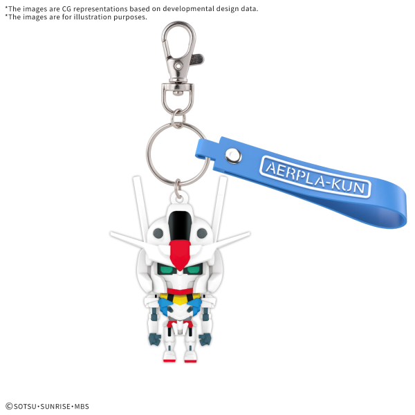 3D Rubber Mascot Keychain - Aerpla-Kun