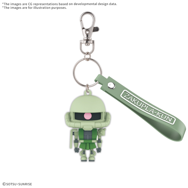 3D Rubber Mascot Keychain - Zakupla-Kun