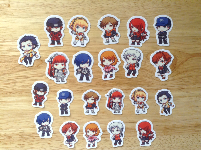 Persona 3 Stickers Set of 11