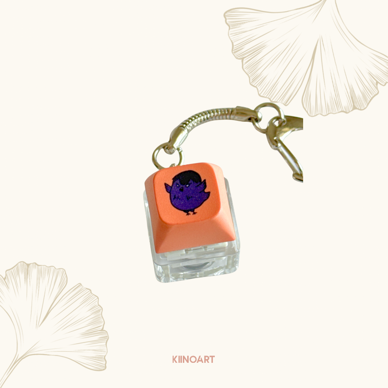 Kageyama Crow  - Keycap Keychain