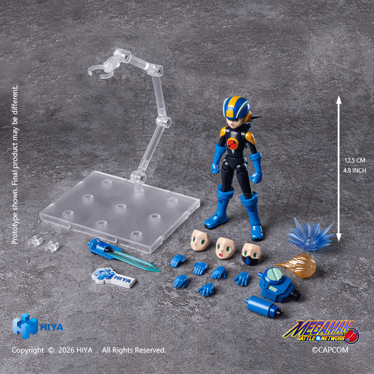 [Preorder][ETA Q1 2027] HIYA Exquisite Basic Series None Scale 4.9 Inch Mega Man Battle Network Series MegaMan.EXE Action Figure