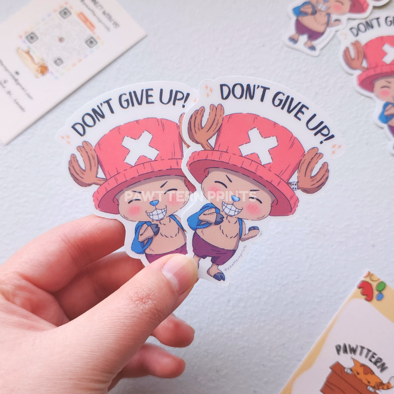 One Piece Chibi Tony Chopper Fan Art Diecut Sticker