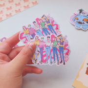 Kpop Demon Hunters Saja Boys Fan Art Diecut Sticker