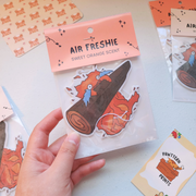 Ghibli Calcifer Fan Art Air Freshener (Sweet Orange)