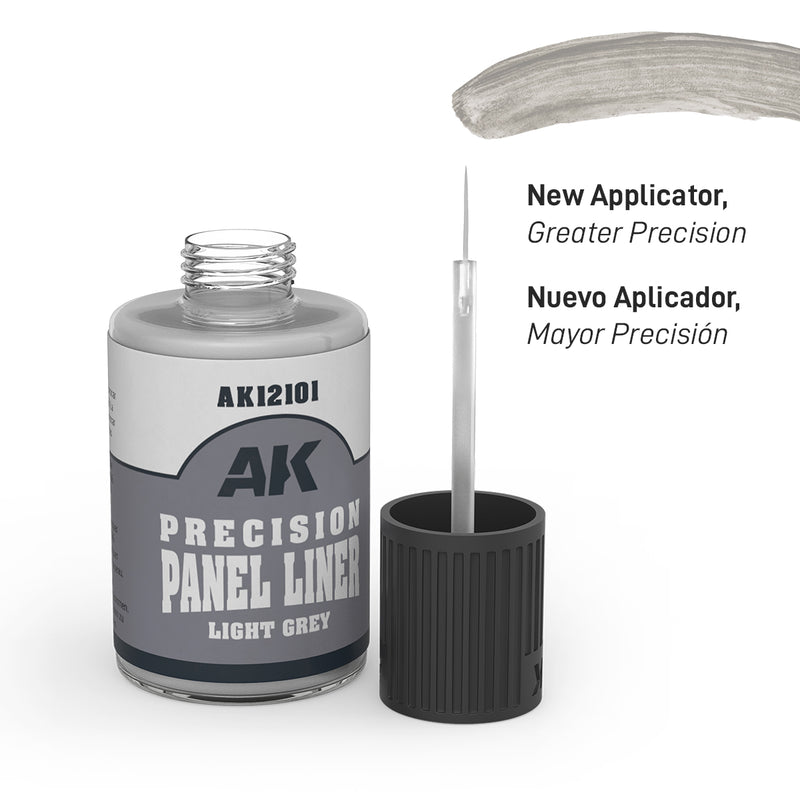 AK12101 Precision Panel Liner - Light Grey (30ml)