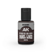 AK12131 Precision Panel Liner - Sepia (30ml)
