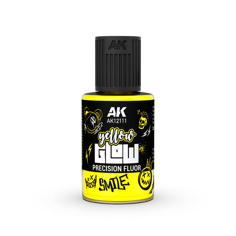 AK12111 Yellow Glow Precision Fluor Panel Liner 30ml