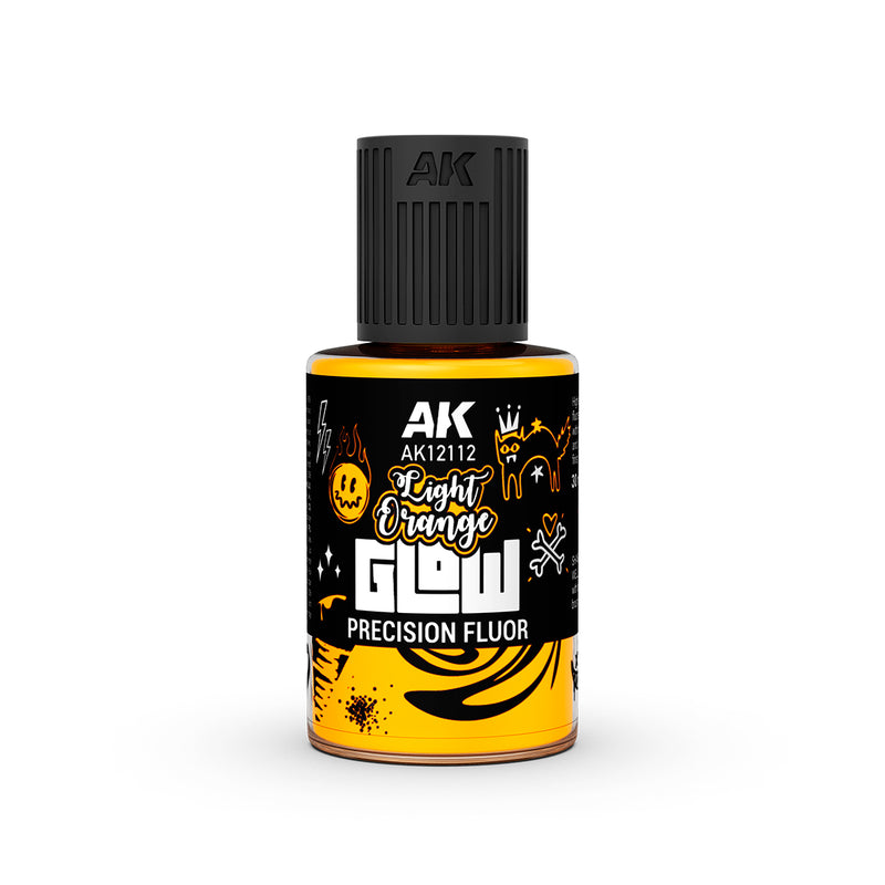 AK12112 Light Orange Glow Precision Fluor Panel Liner 30ml