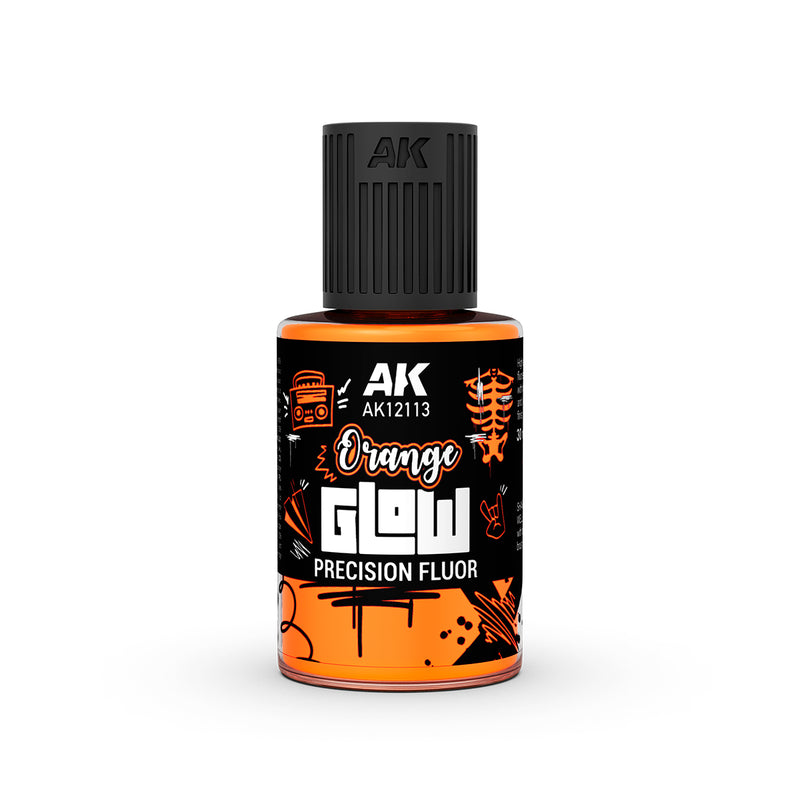 AK12113 Orange Glow Precision Fluor Panel Liner 30ml