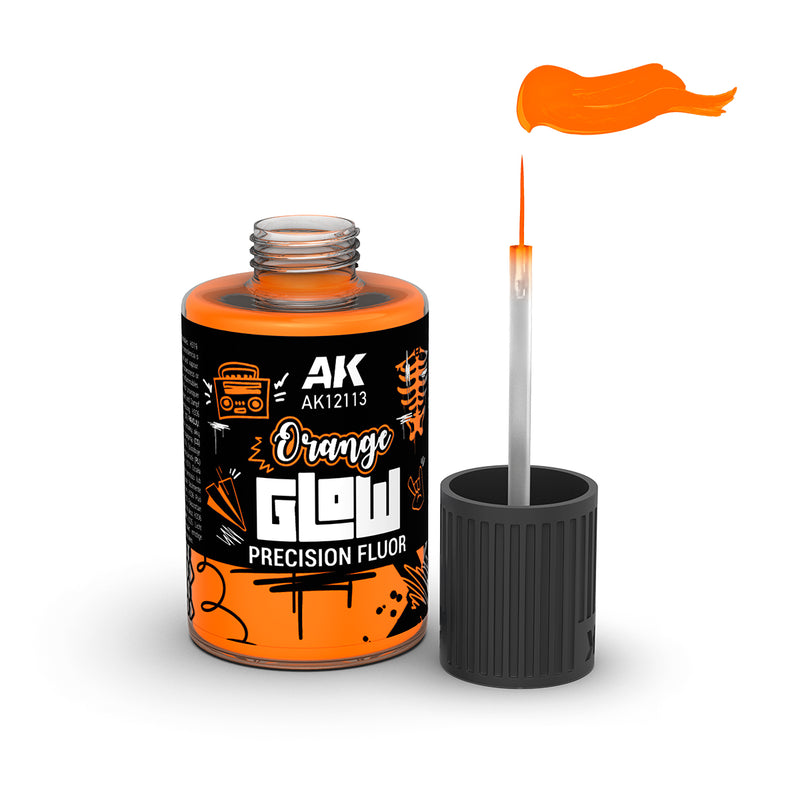 AK12113 Orange Glow Precision Fluor Panel Liner 30ml