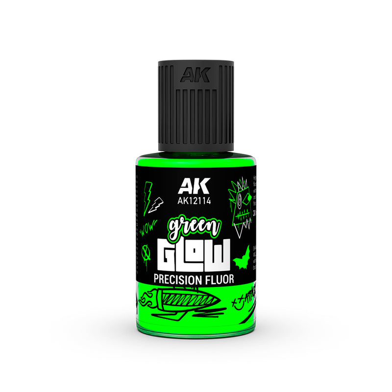 AK12114 Green Glow Precision Fluor Panel Liner 30ml