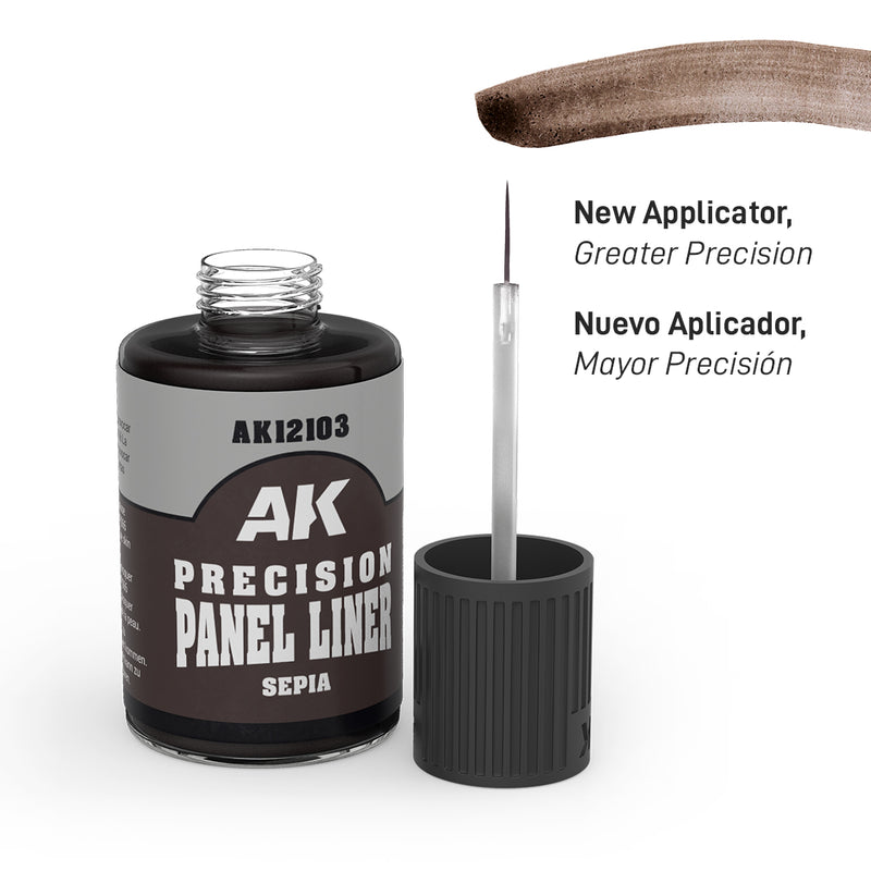 AK12131 Precision Panel Liner - Sepia (30ml)