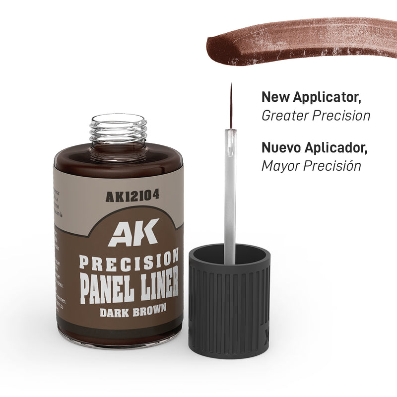 AK12141 Precision Panel Liner - Dark Brown (30ml)