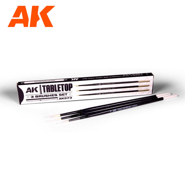 AK573 Table Top Brushes Set 0, 1, 2