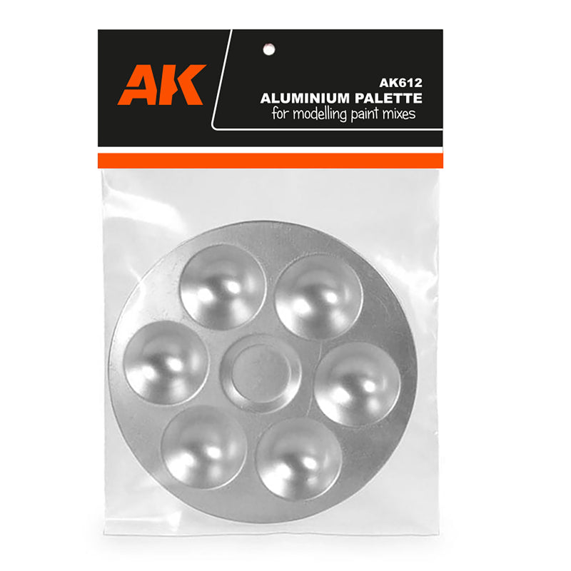 AK612 Aluminum Pallet 6 Wells For Paint Mixes