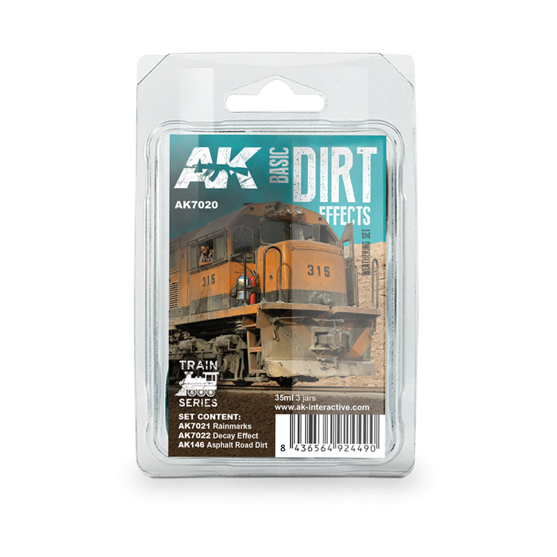 AK7020 Basic Dirt Effects Weathering Set Train Series