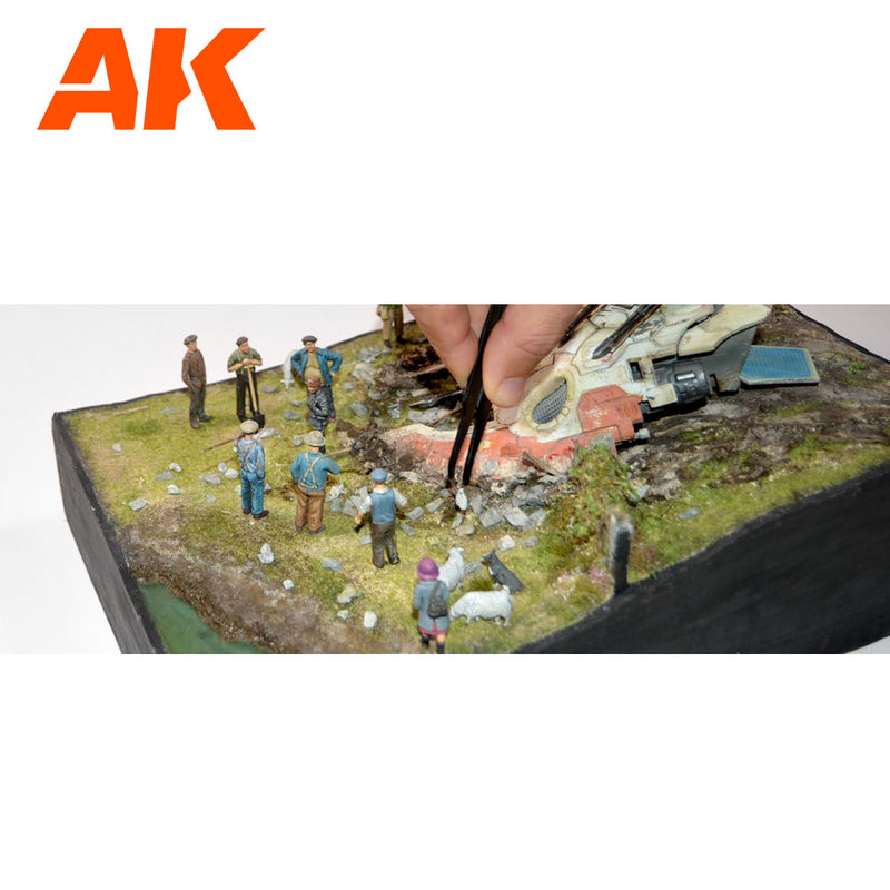 AK8258 Big Grey Rocks / Small Railroad Ballast 1/35