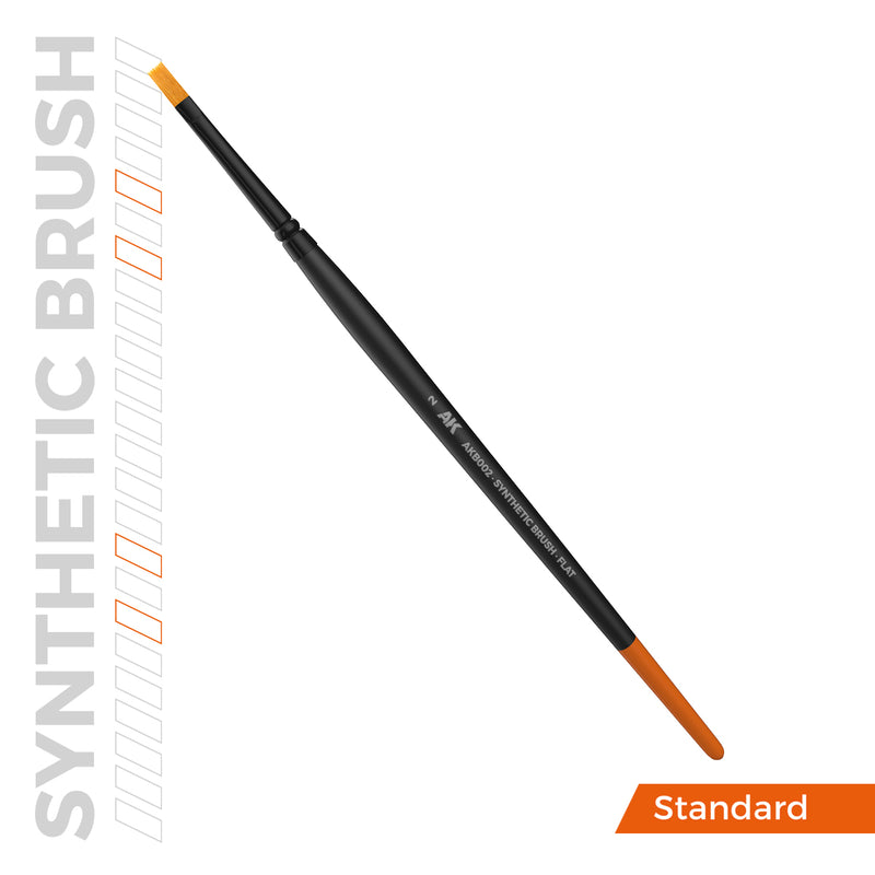 AKB002  Synthetic Brush - Flat 2
