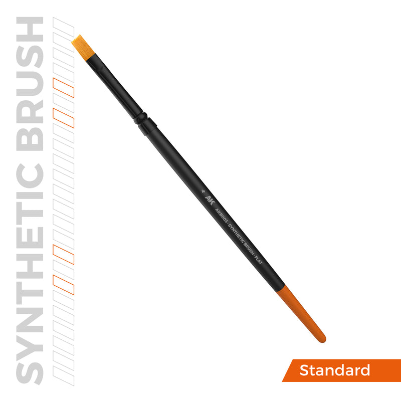 AKB003 Synthetic Brush - Flat 4