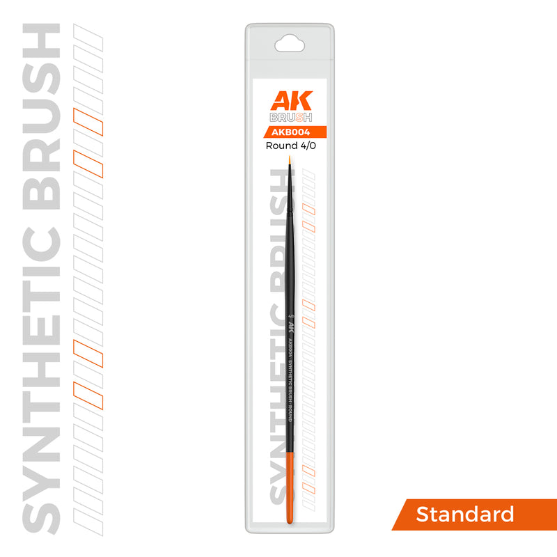 AKB004 Synthetic Brush - Round 4/0