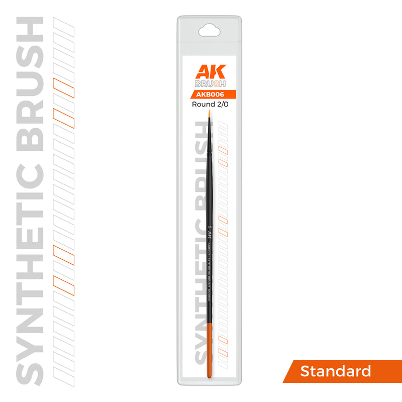 AKB006 Synthetic Brush - Round 2/0