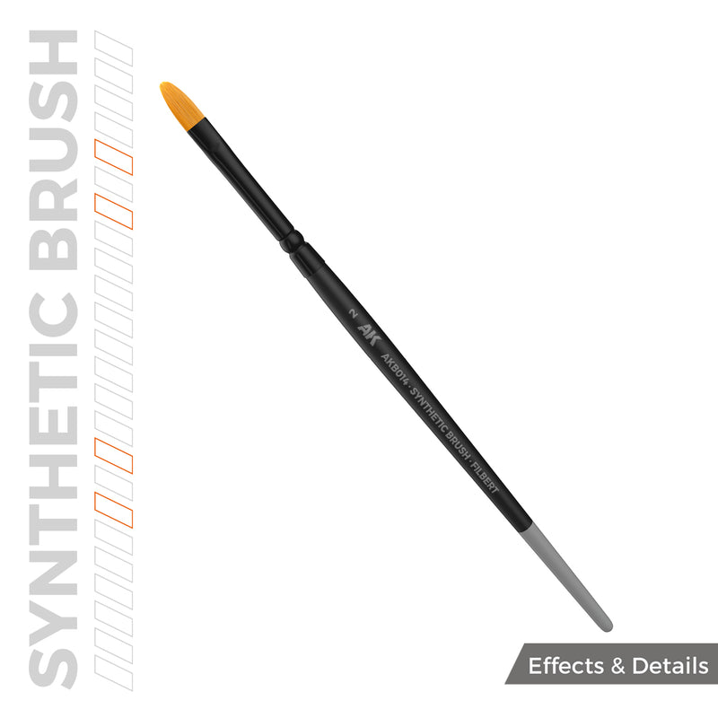AKB014 Synthetic Brush - Filbert 2