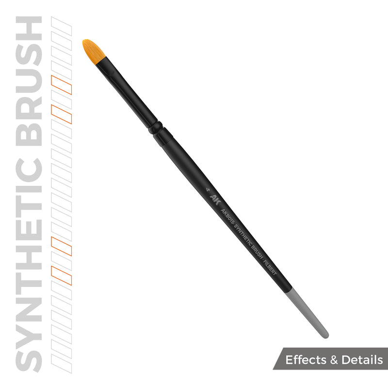 AKB015 Synthetic Brush - Filbert 4