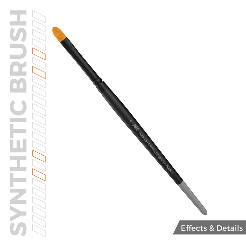 AKB016 Synthetic Brush - Filbert 6