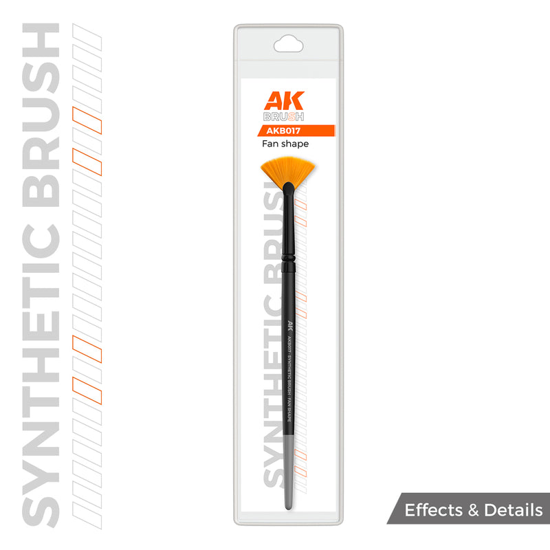 AKB017 Synthetic Brush - Fan Shape