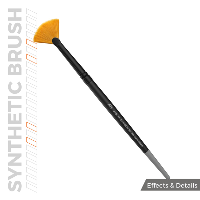 AKB017 Synthetic Brush - Fan Shape