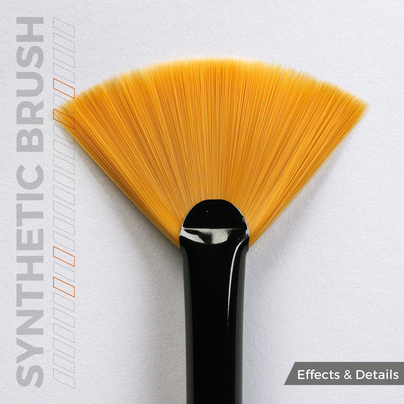 AKB017 Synthetic Brush - Fan Shape