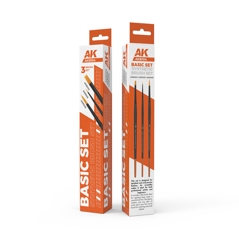 AKB104 Basic Brushes Set (3 Brushes)