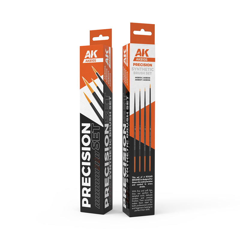 AKB105 Precision Brushes Set (4 Brushes)