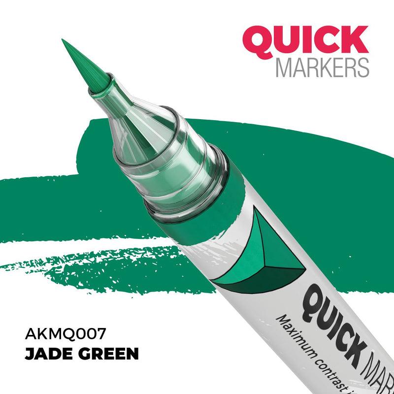 AKMQ007 Quick Markers - Jade Green