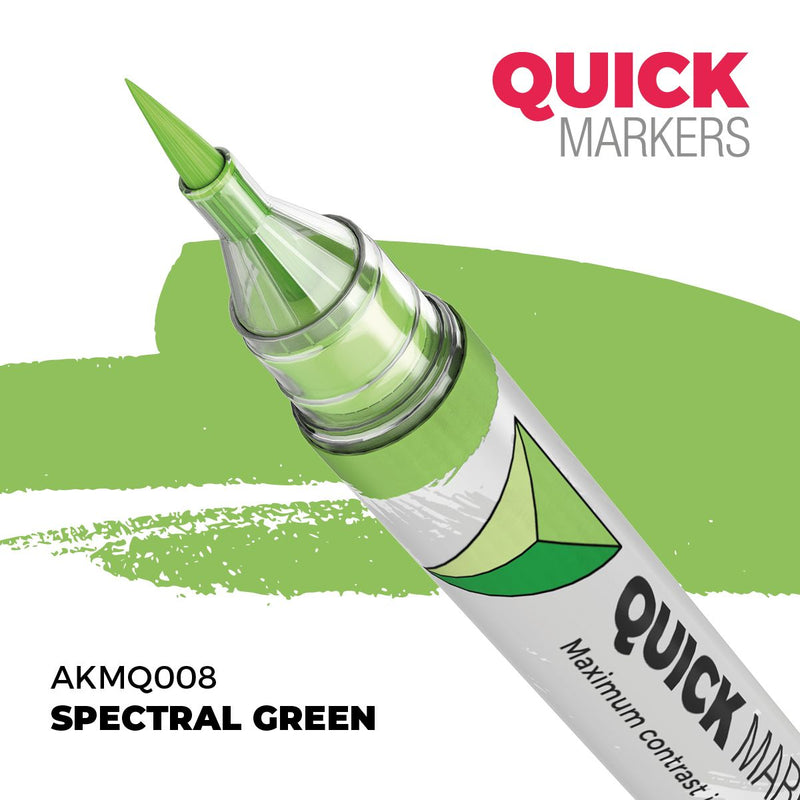 AKMQ008 Quick Markers - Spectral Green